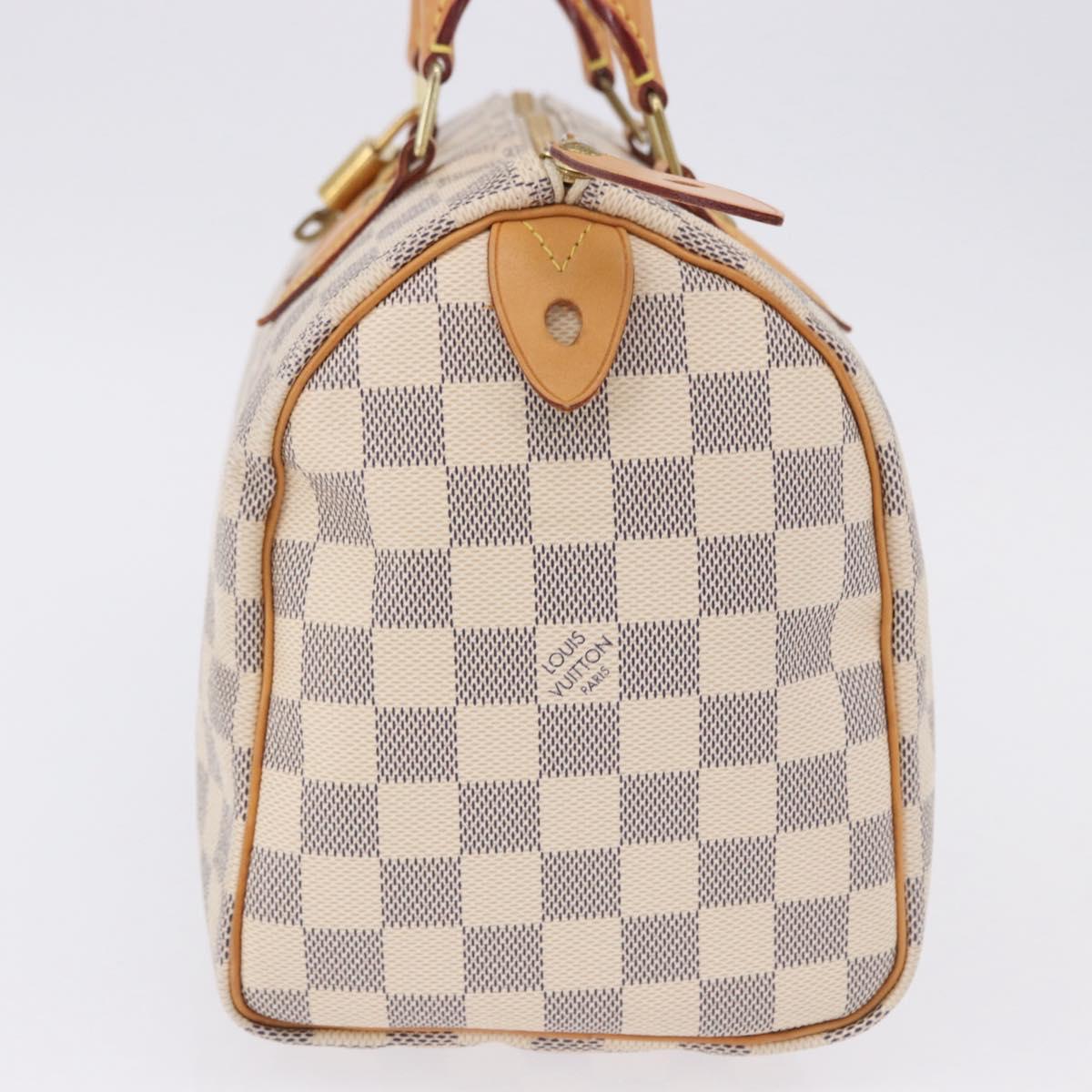 LOUIS VUITTON Damier Azur Speedy 25 Hand Bag N41534 LV Auth 198278SAV