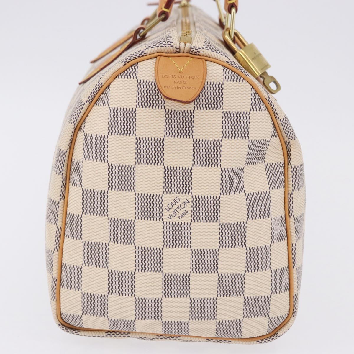 LOUIS VUITTON Damier Azur Speedy 25 Hand Bag N41534 LV Auth 198278SAV