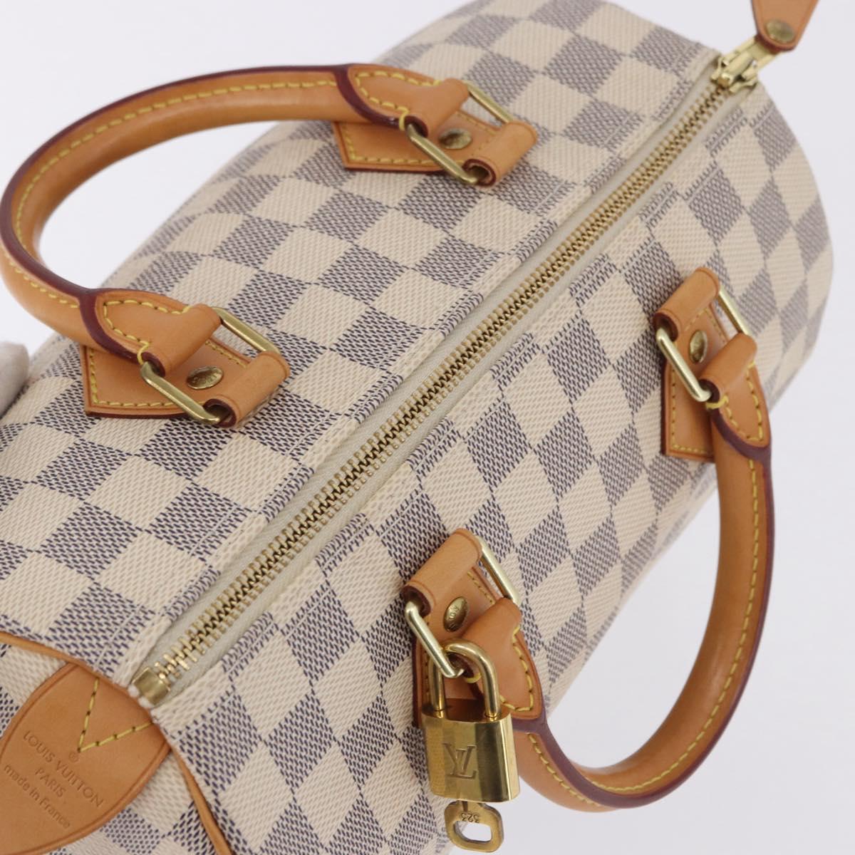 LOUIS VUITTON Damier Azur Speedy 25 Hand Bag N41534 LV Auth 198278SAV