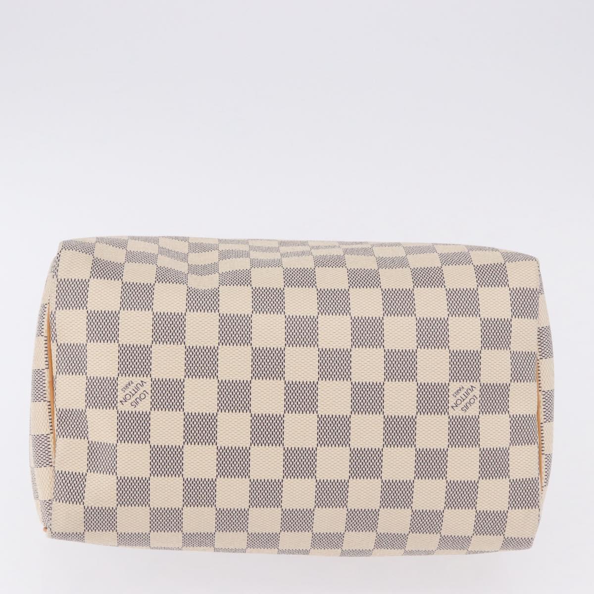 LOUIS VUITTON Damier Azur Speedy 25 Hand Bag N41534 LV Auth 198278SAV