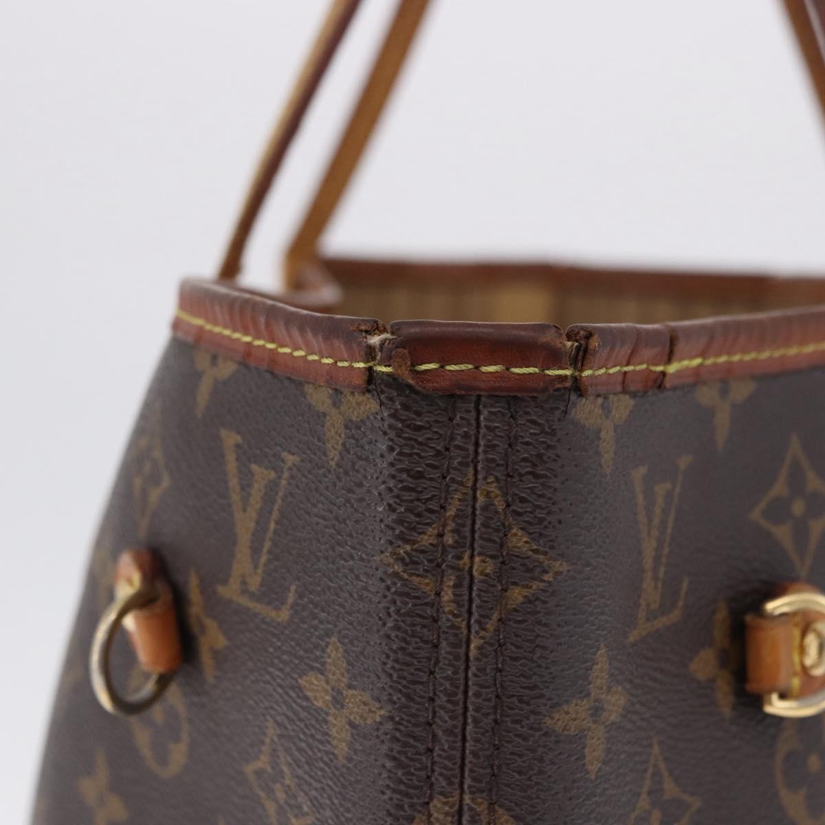LOUIS VUITTON Monogram Neverfull MM Tote Bag M40156 LV Auth 198282