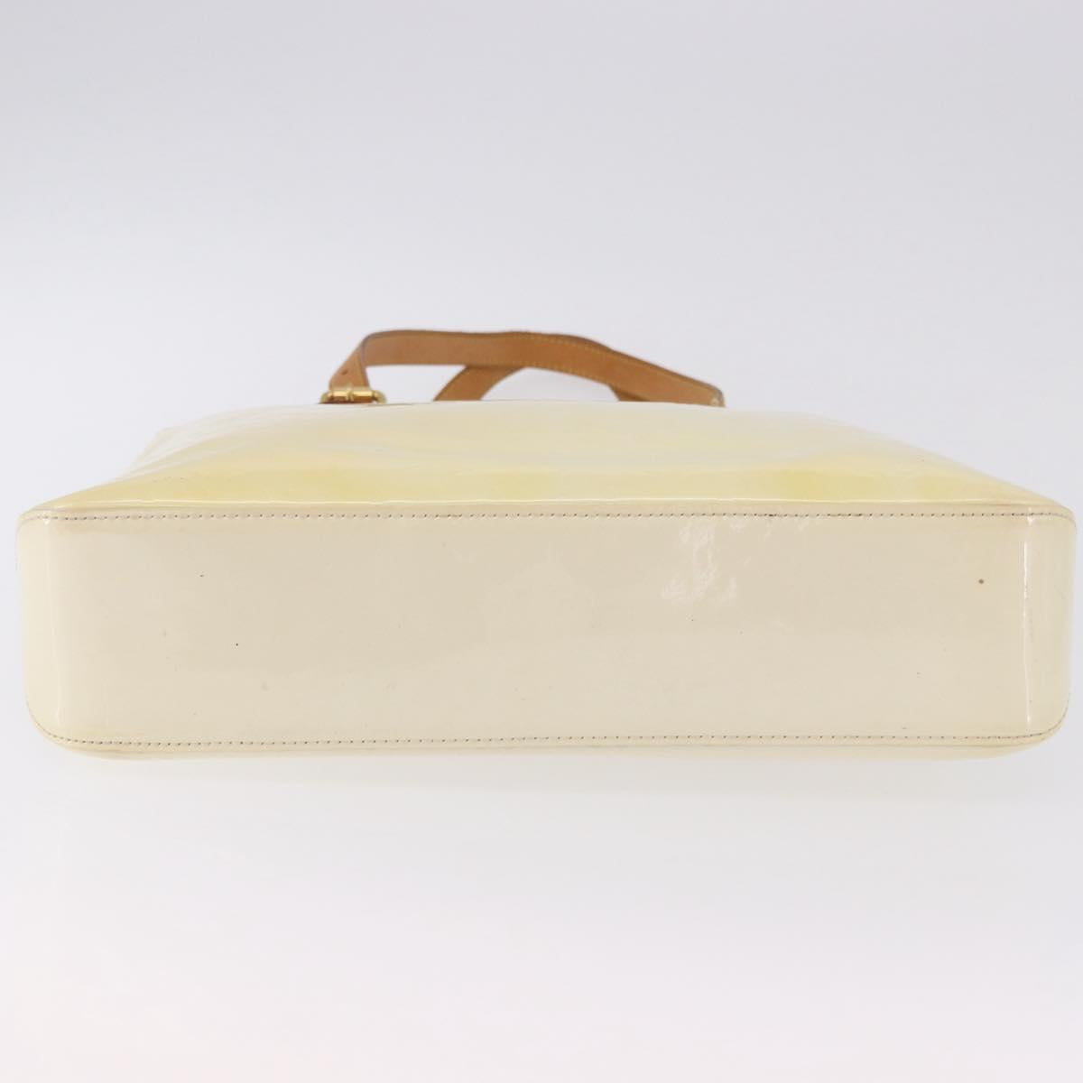 LOUIS VUITTON Monogram Vernis Brentwood Shoulder Bag Perle M91512 LV Auth 198288