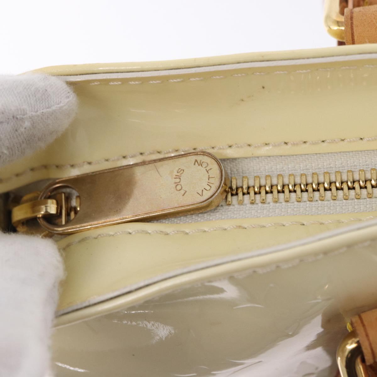 LOUIS VUITTON Monogram Vernis Brentwood Shoulder Bag Perle M91512 LV Auth 198288