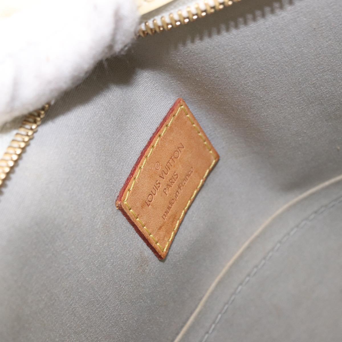 LOUIS VUITTON Monogram Vernis Brentwood Shoulder Bag Perle M91512 LV Auth 198288