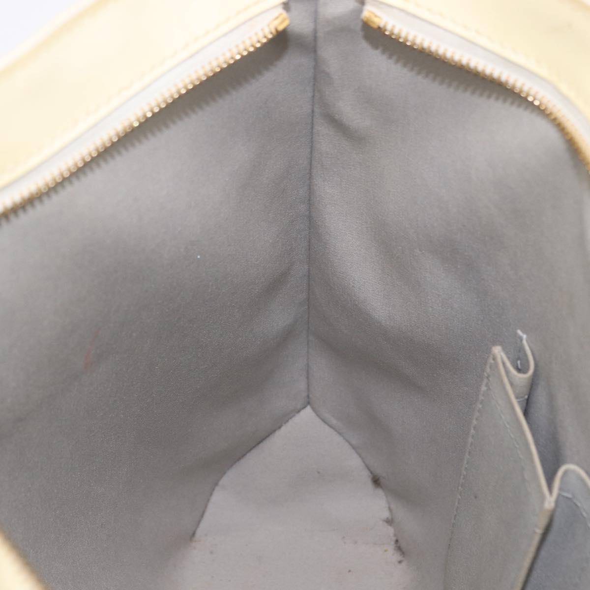 LOUIS VUITTON Monogram Vernis Brentwood Shoulder Bag Perle M91512 LV Auth 198288