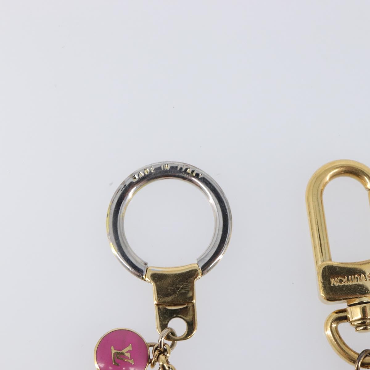 LOUIS VUITTON Porte Cles Chainne Pastille Key Holder metal M66172 LV Auth 198289