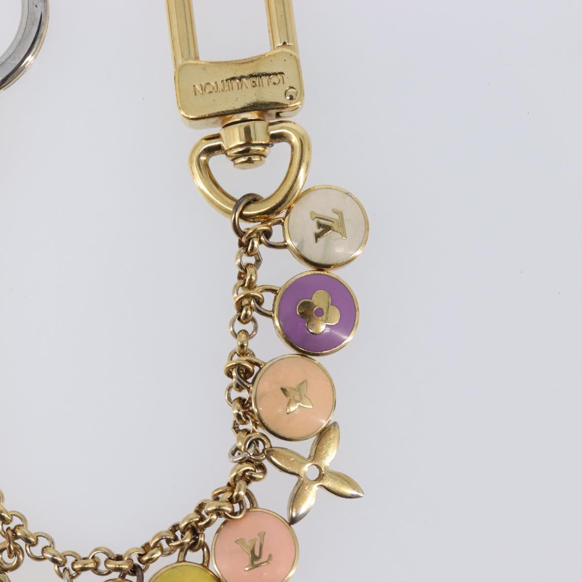 LOUIS VUITTON Porte Cles Chainne Pastille Key Holder metal M66172 LV Auth 198289