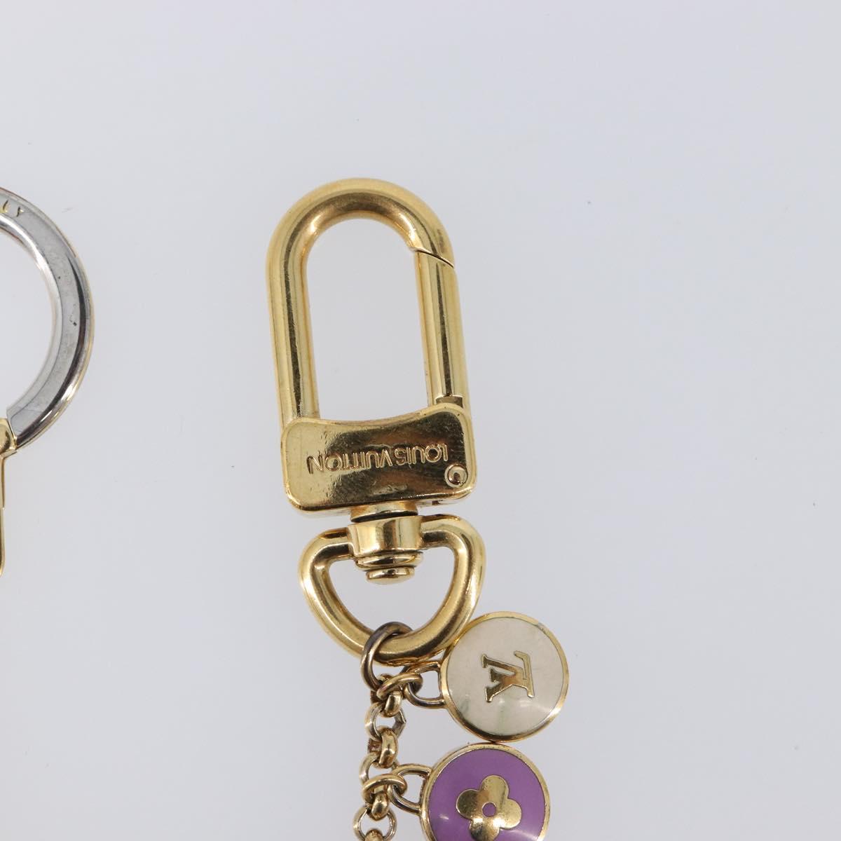 LOUIS VUITTON Porte Cles Chainne Pastille Key Holder metal M66172 LV Auth 198289