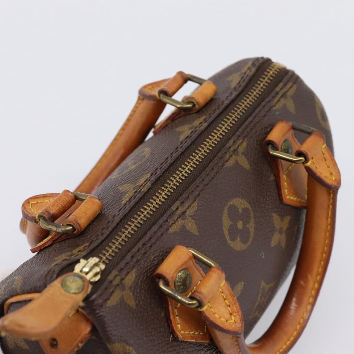 LOUIS VUITTON Monogram Mini Speedy Hand Bag M41534 LV Auth 198293