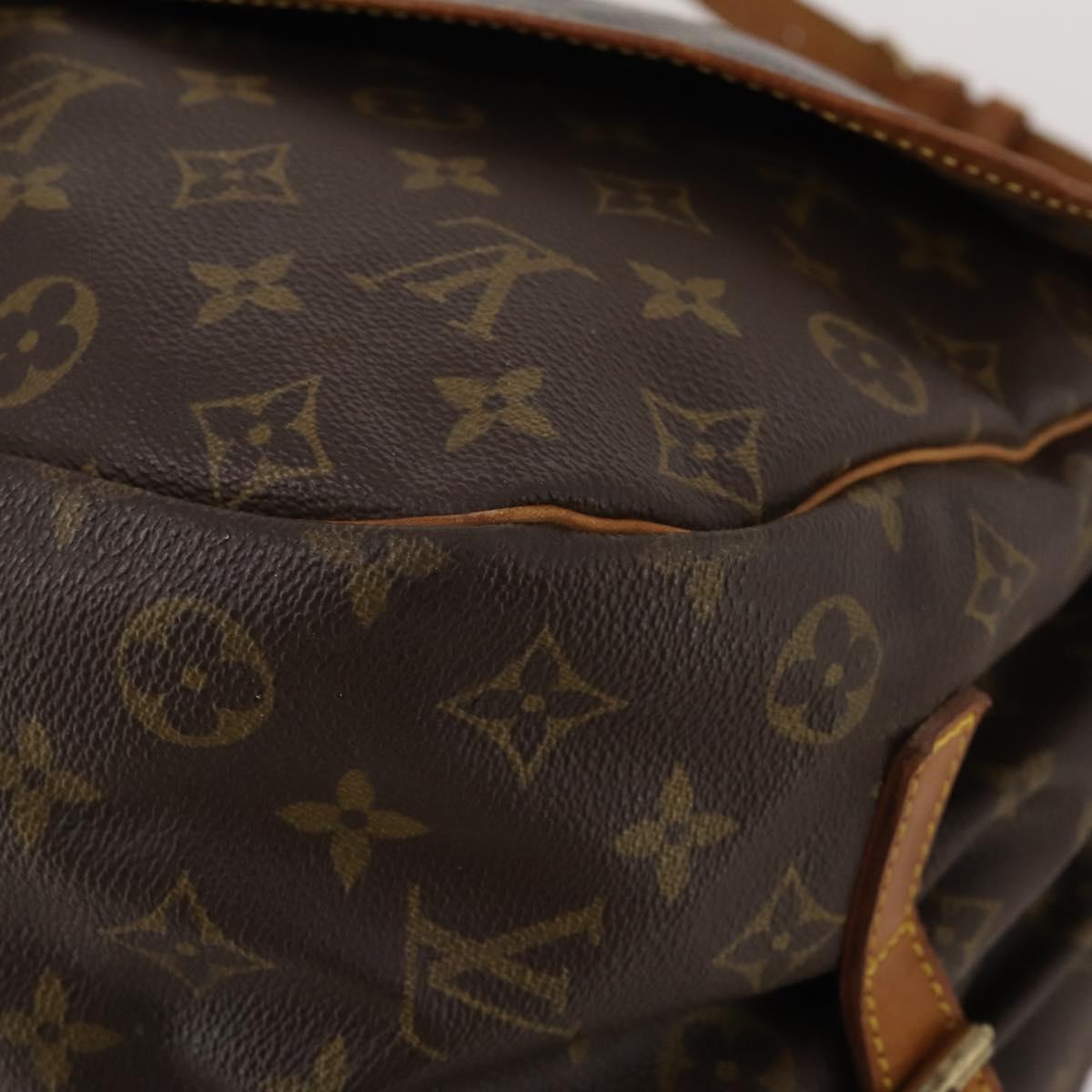 LOUIS VUITTON Monogram Saumur 35 Shoulder Bag M42254 LV Auth 198294