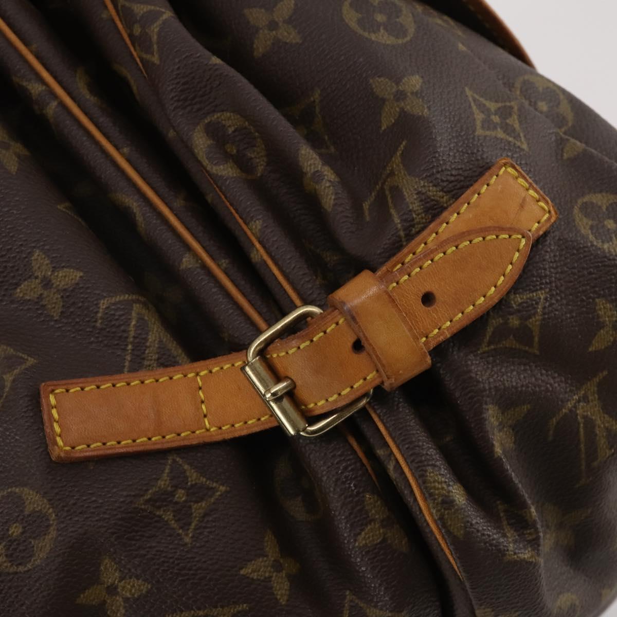 LOUIS VUITTON Monogram Saumur 35 Shoulder Bag M42254 LV Auth 198294