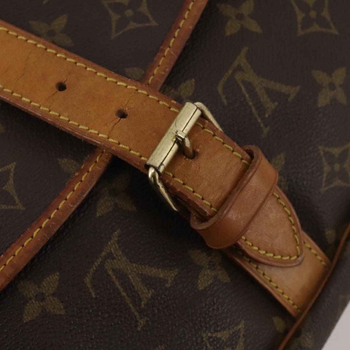LOUIS VUITTON Monogram Saumur 35 Shoulder Bag M42254 LV Auth 198294