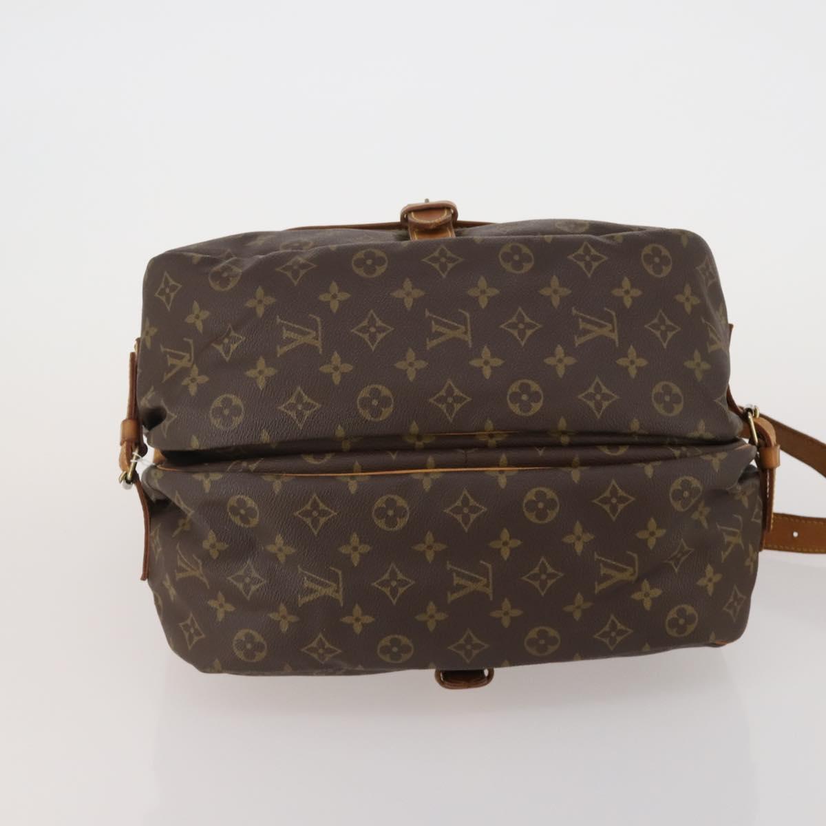 LOUIS VUITTON Monogram Saumur 35 Shoulder Bag M42254 LV Auth 198294