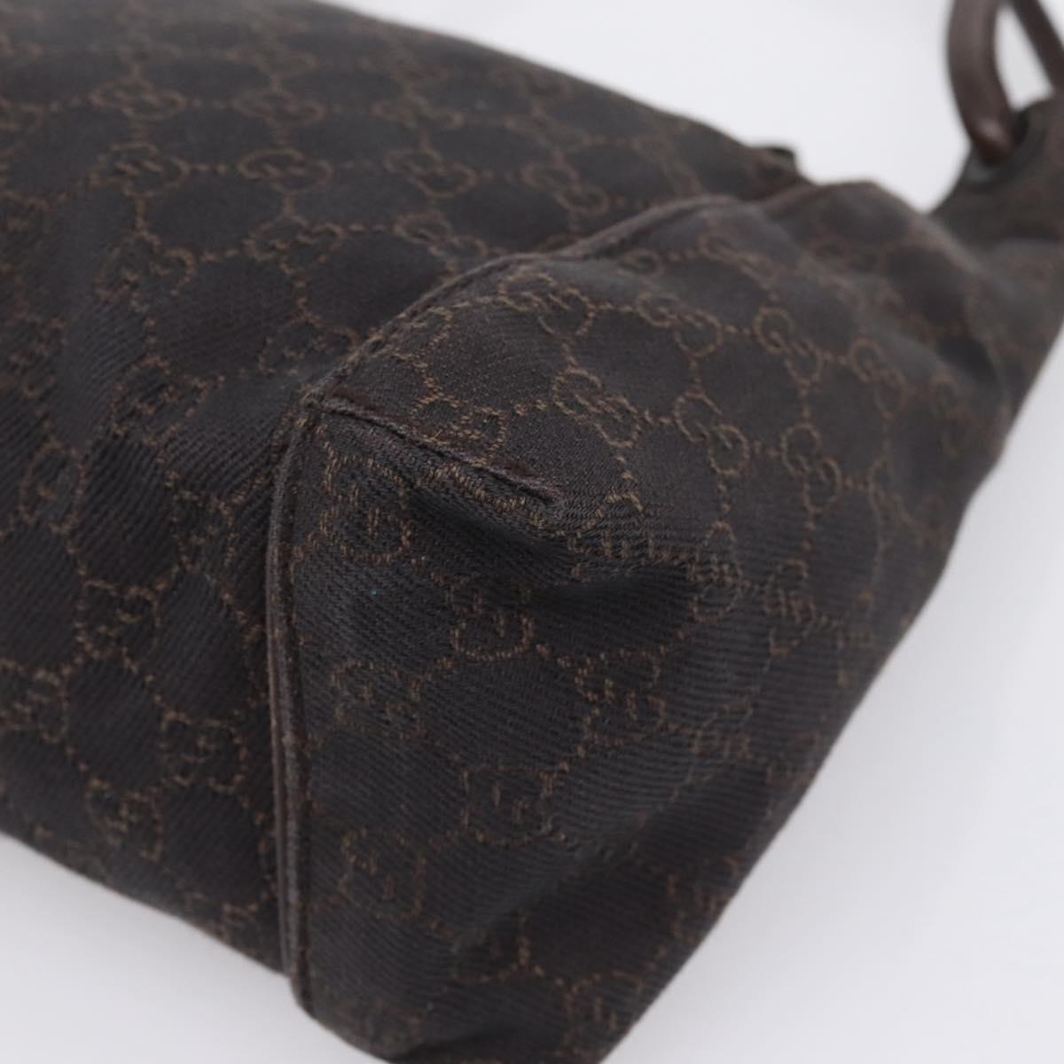 GUCCI GG Canvas Hand Bag Brown 101333 Auth 198296A
