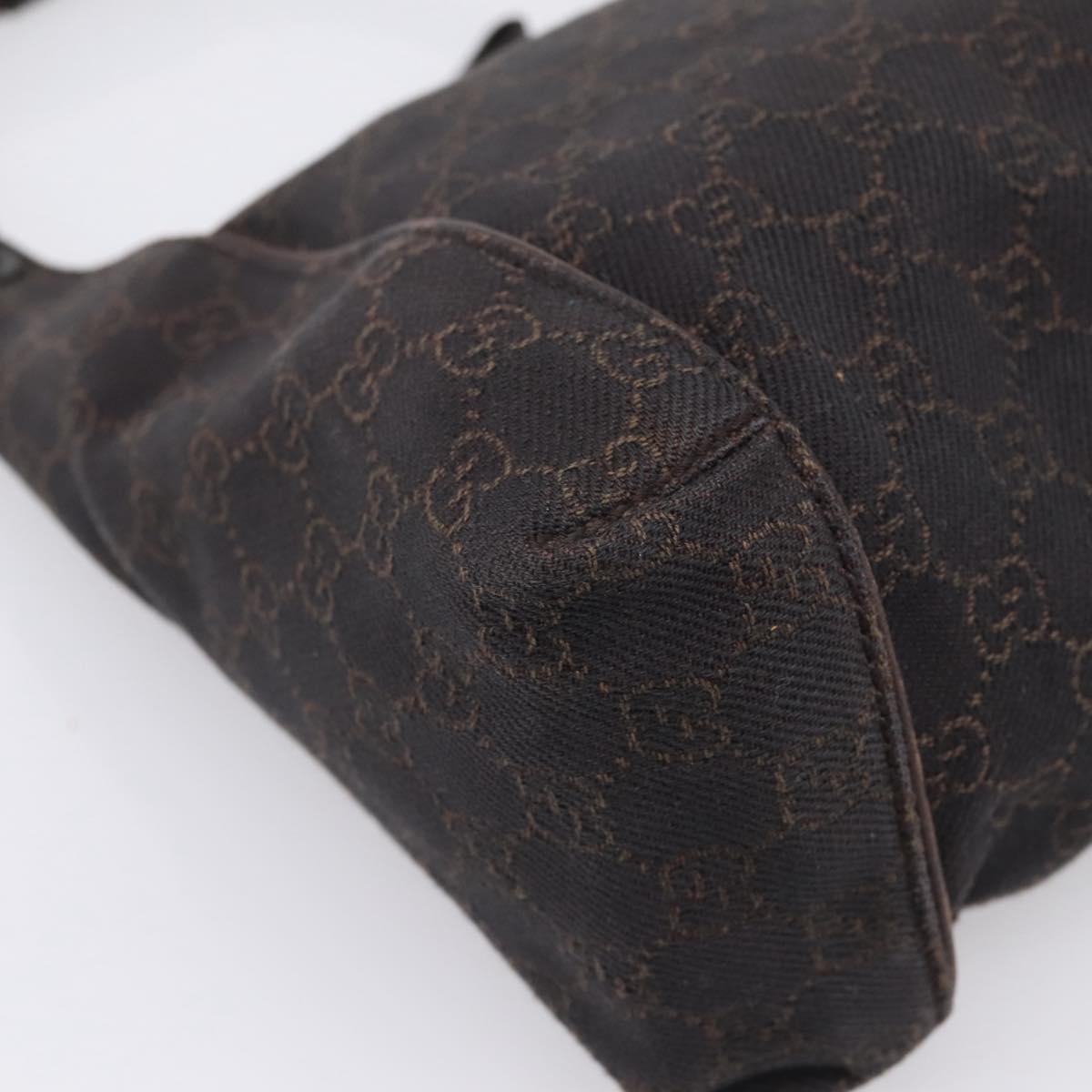 GUCCI GG Canvas Hand Bag Brown 101333 Auth 198296A