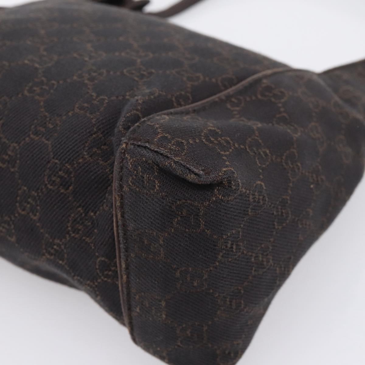 GUCCI GG Canvas Hand Bag Brown 101333 Auth 198296A