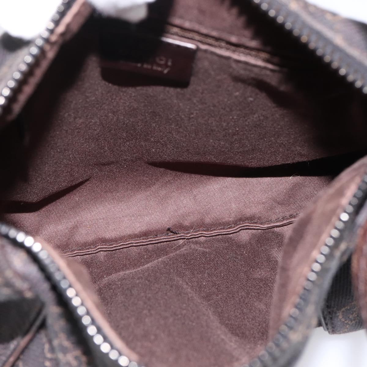 GUCCI GG Canvas Hand Bag Brown 101333 Auth 198296A
