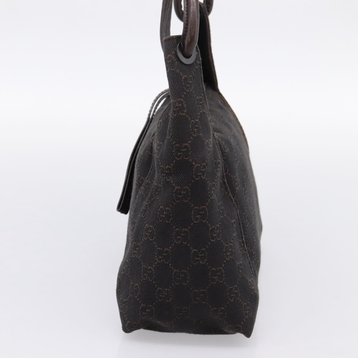 GUCCI GG Canvas Hand Bag Brown 101333 Auth 198296A
