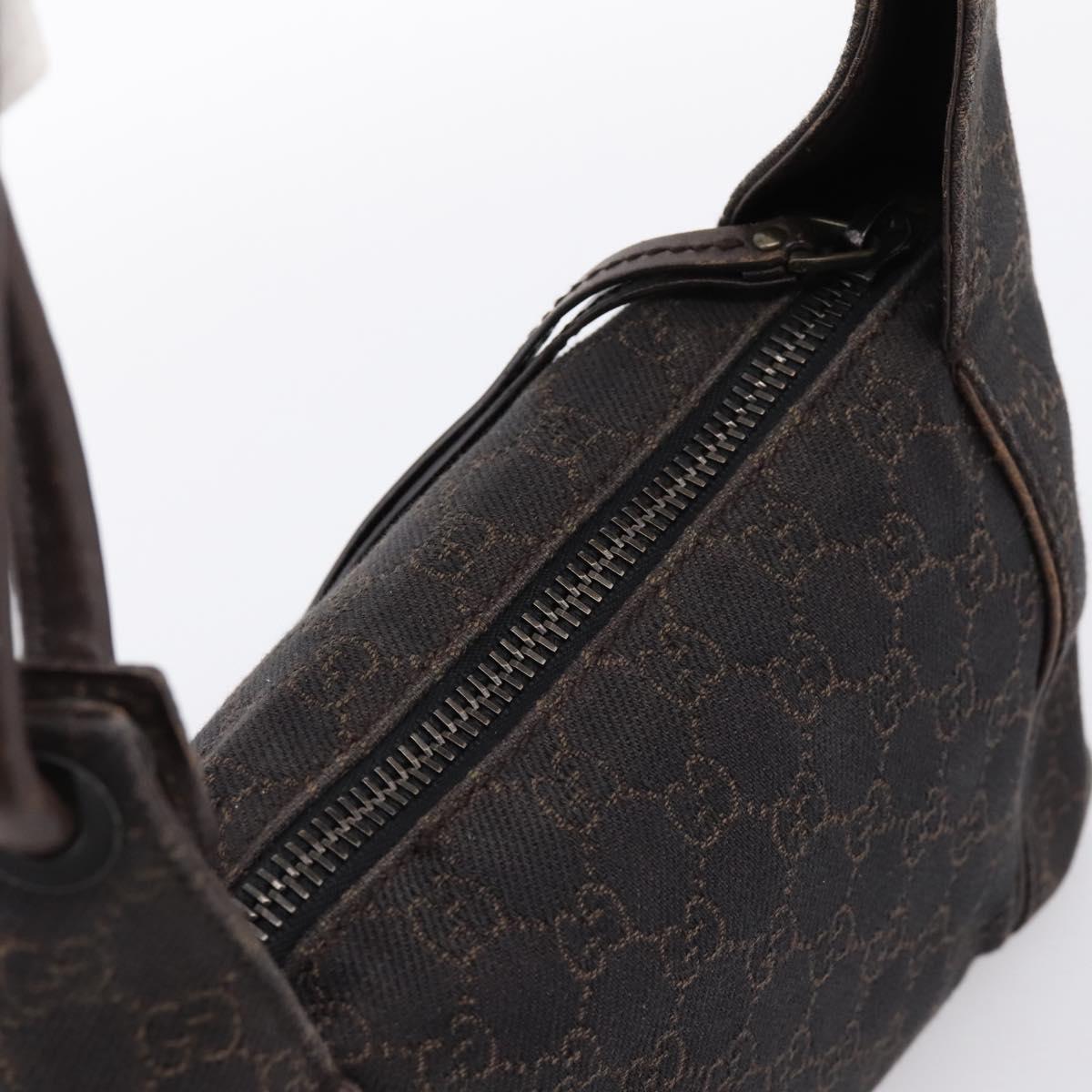 GUCCI GG Canvas Hand Bag Brown 101333 Auth 198296A