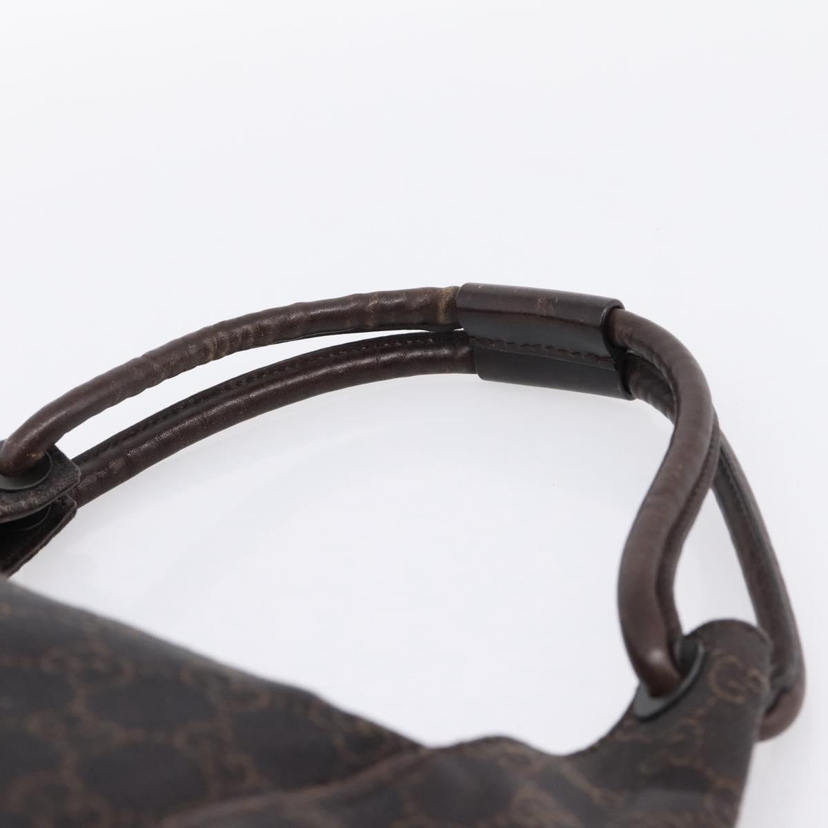 GUCCI GG Canvas Hand Bag Brown 101333 Auth 198296A