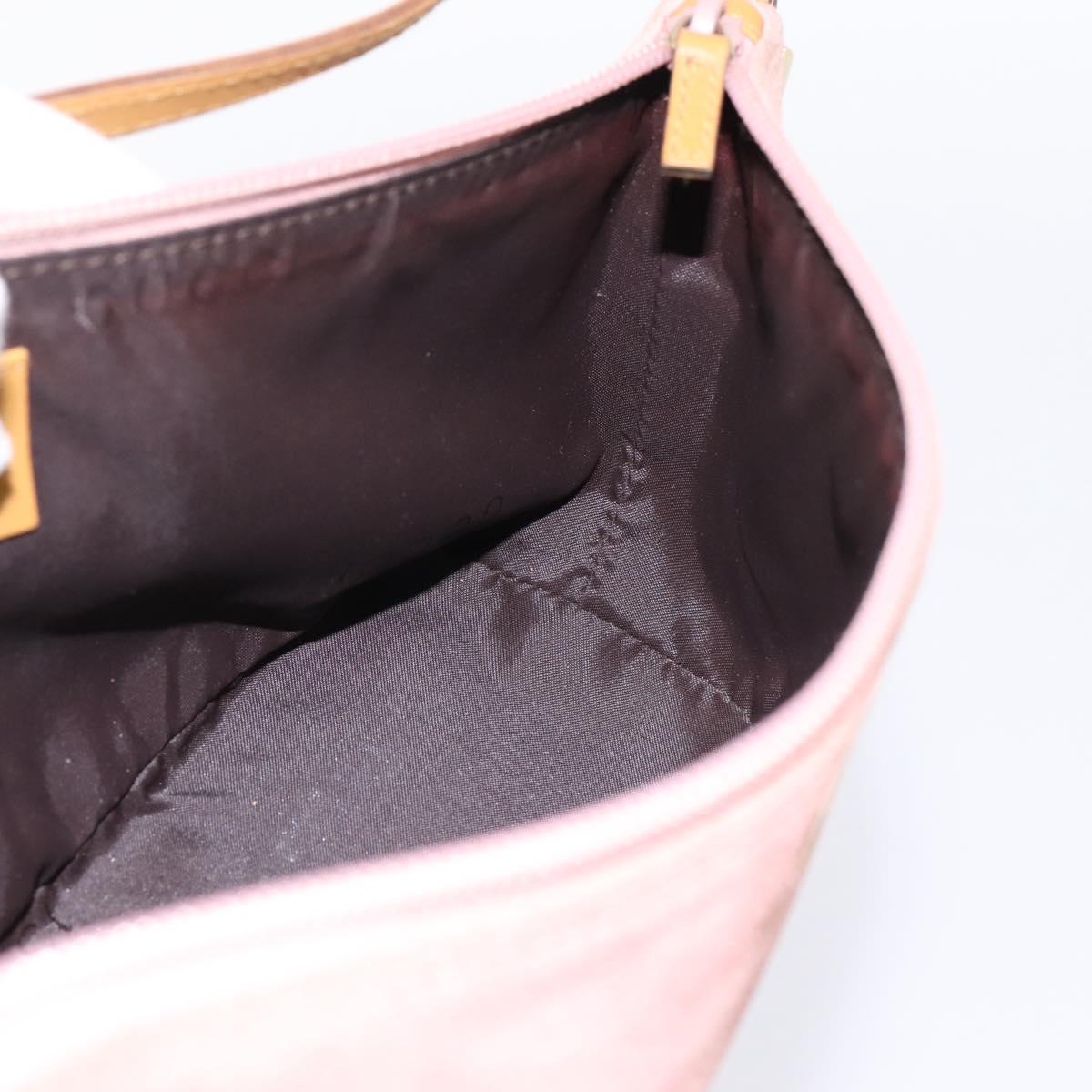 GUCCI Accessory Pouch Suede Pink Gold 039 1103 Auth 198297