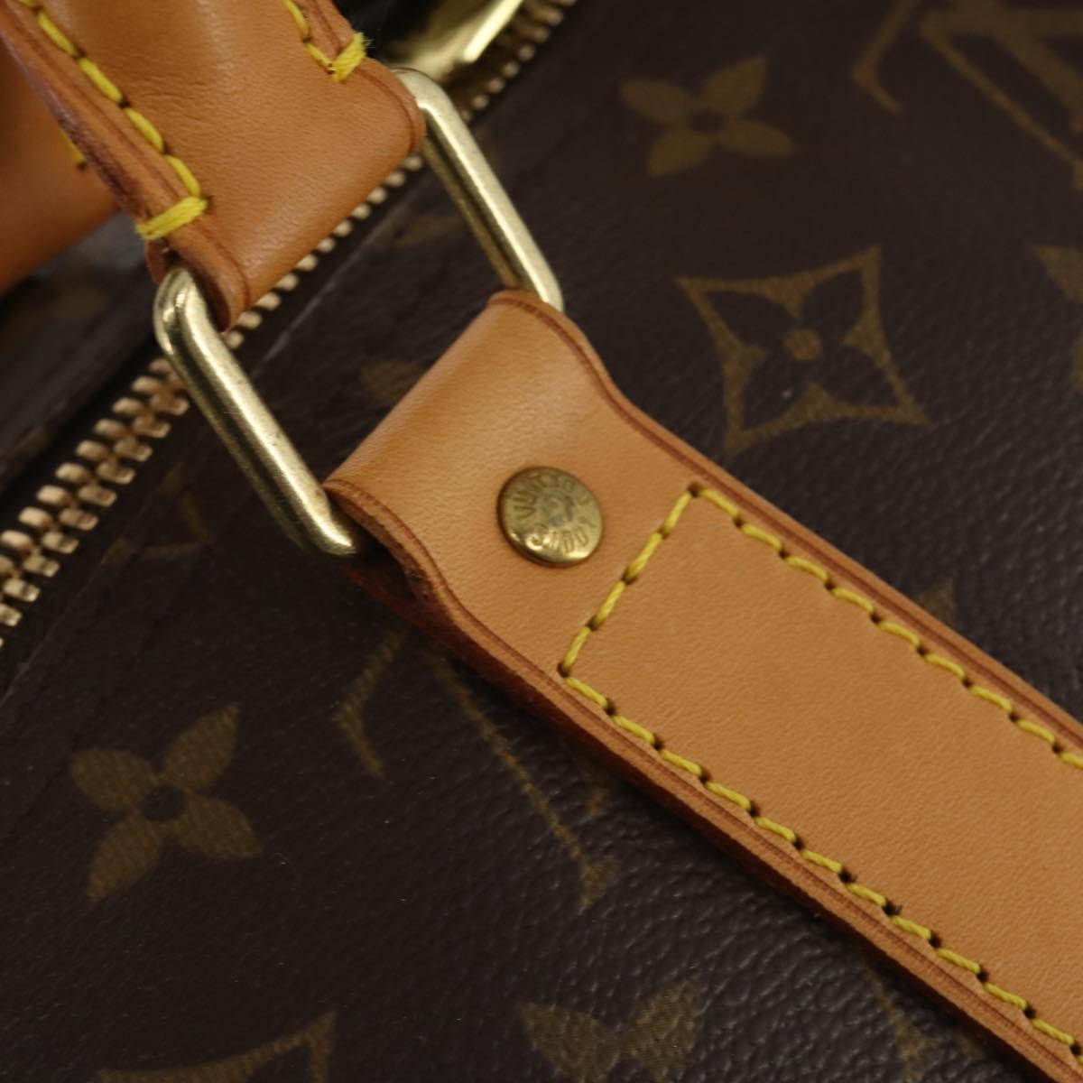 LOUIS VUITTON Monogram Keepall 55 Boston Bag M41424 LV Auth 198304V