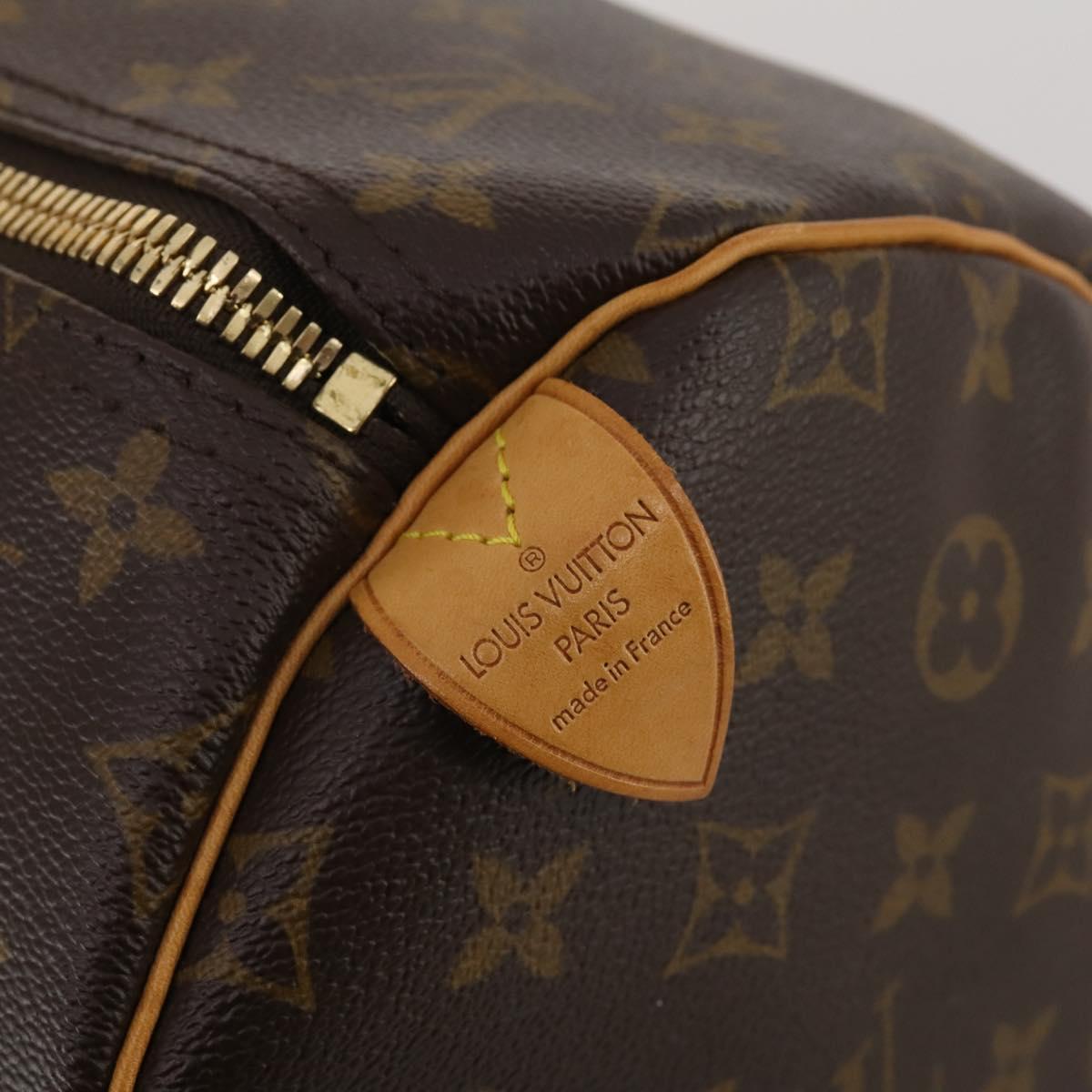 LOUIS VUITTON Monogram Keepall 55 Boston Bag M41424 LV Auth 198304V