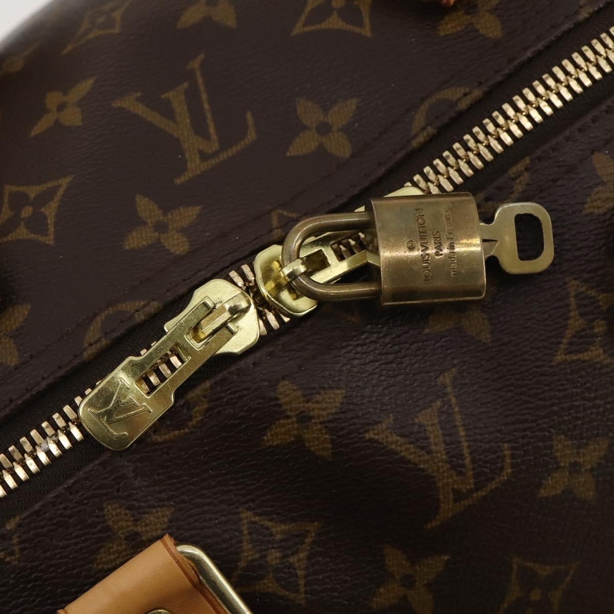 LOUIS VUITTON Monogram Keepall 55 Boston Bag M41424 LV Auth 198304V