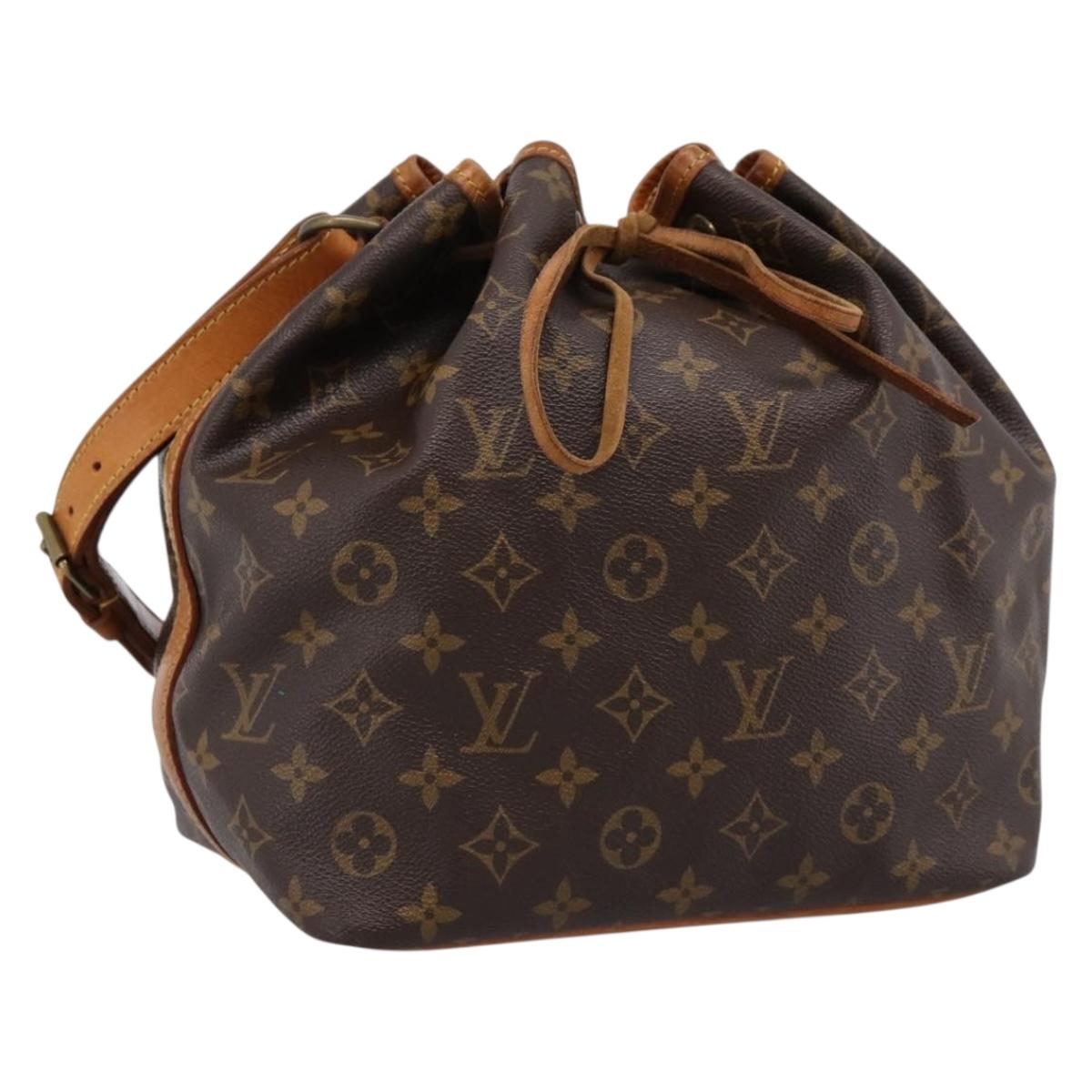 LOUIS VUITTON Monogram Petit Noe Shoulder Bag M42226 LV Auth 198307A