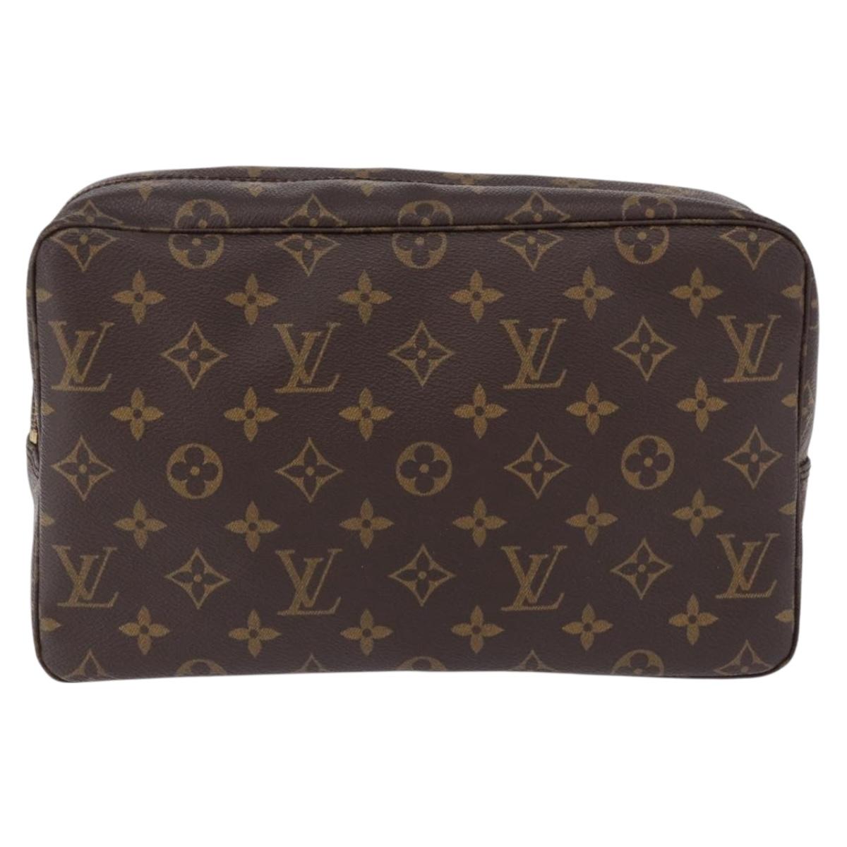 LOUIS VUITTON Monogram Trousse Toilette 28 Clutch Bag M47522 LV Auth 198308V