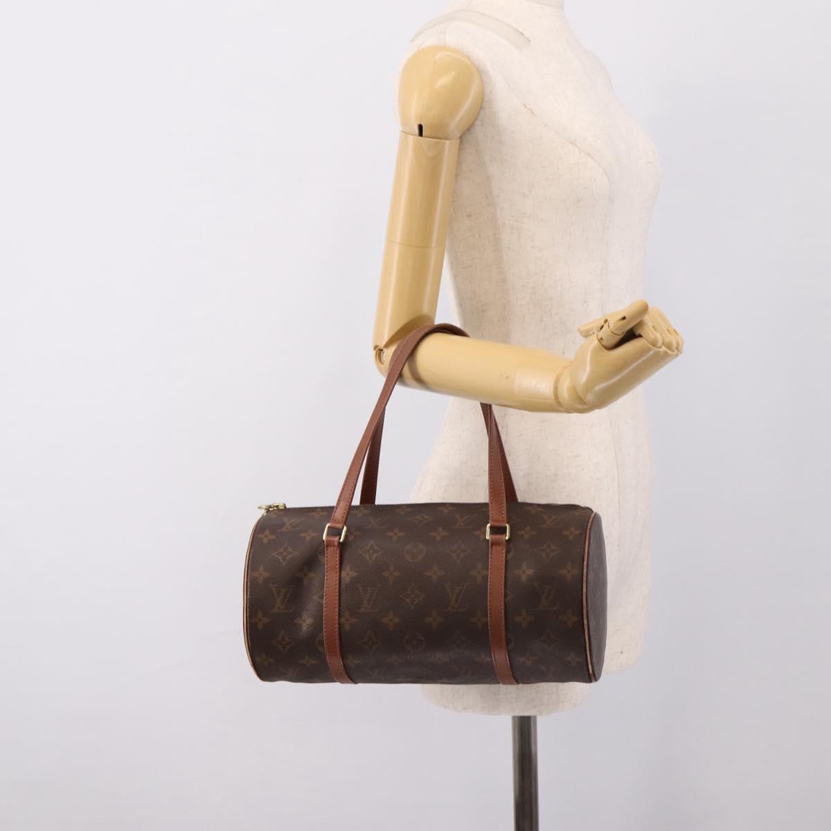 LOUIS VUITTON Monogram Papillon 30 Hand Bag M51365 LV Auth 198309