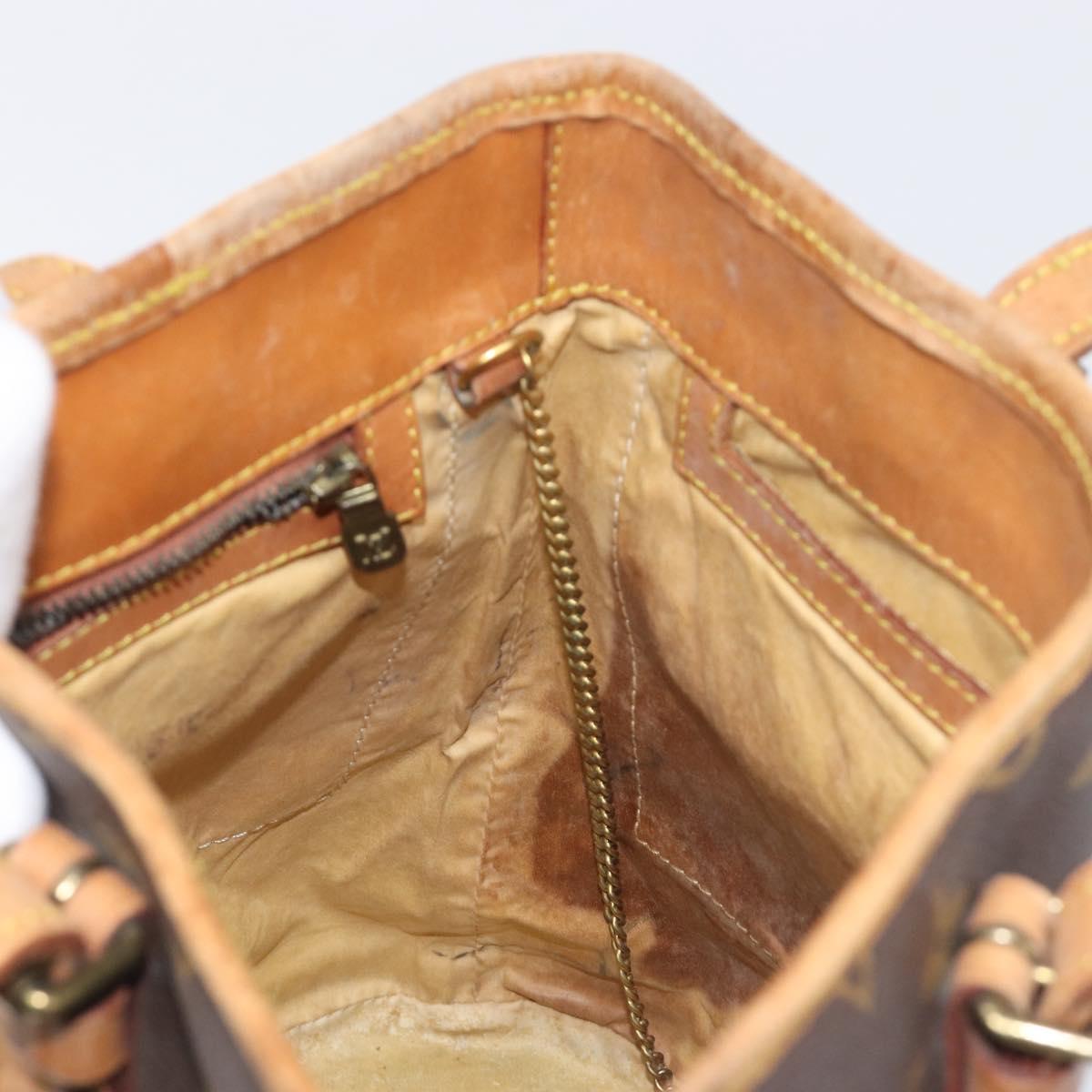 LOUIS VUITTON Monogram Bucket PM Shoulder Bag M42238 LV Auth 198312