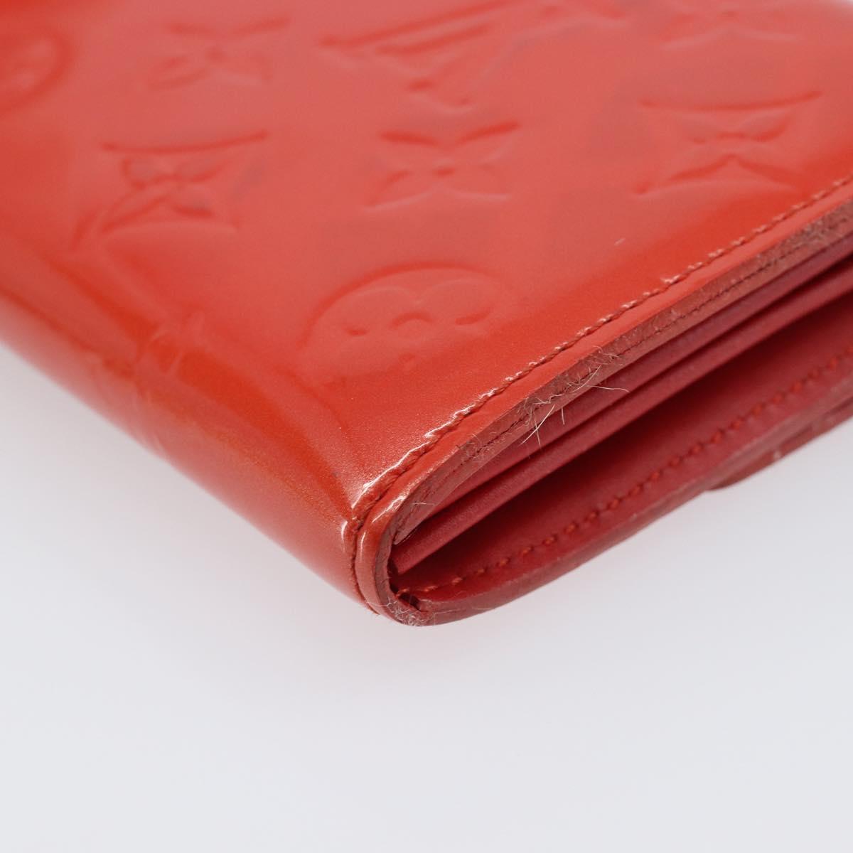 LOUIS VUITTON Vernis Portefeuille Sarah Wallet Orenge Sunset M93634 Auth 198315A
