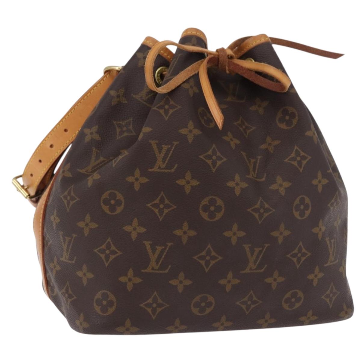 LOUIS VUITTON Monogram Petit Noe Shoulder Bag M42226 LV Auth 198317V