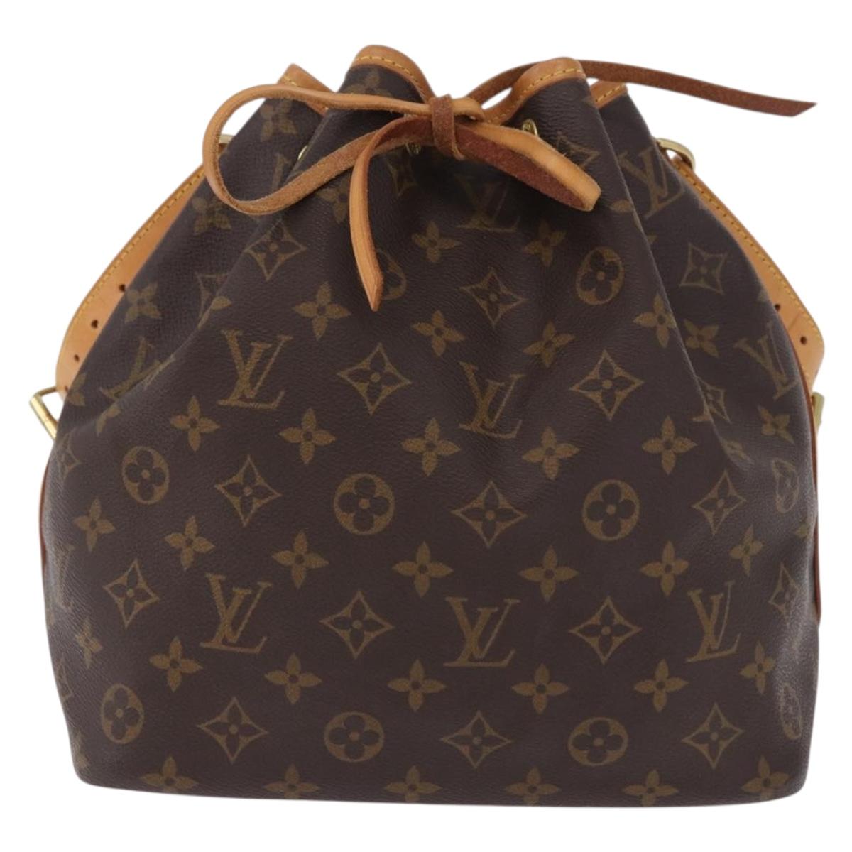 LOUIS VUITTON Monogram Petit Noe Shoulder Bag M42226 LV Auth 198317V