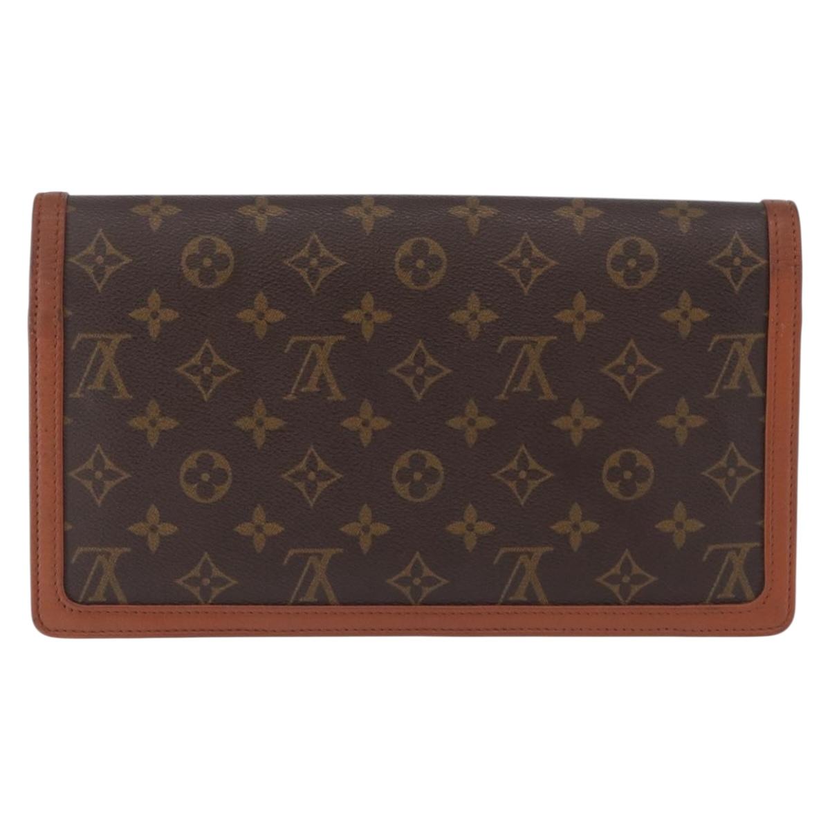 LOUIS VUITTON Monogram Pochette Dam GM Clutch Bag M51810 LV Auth 198319A