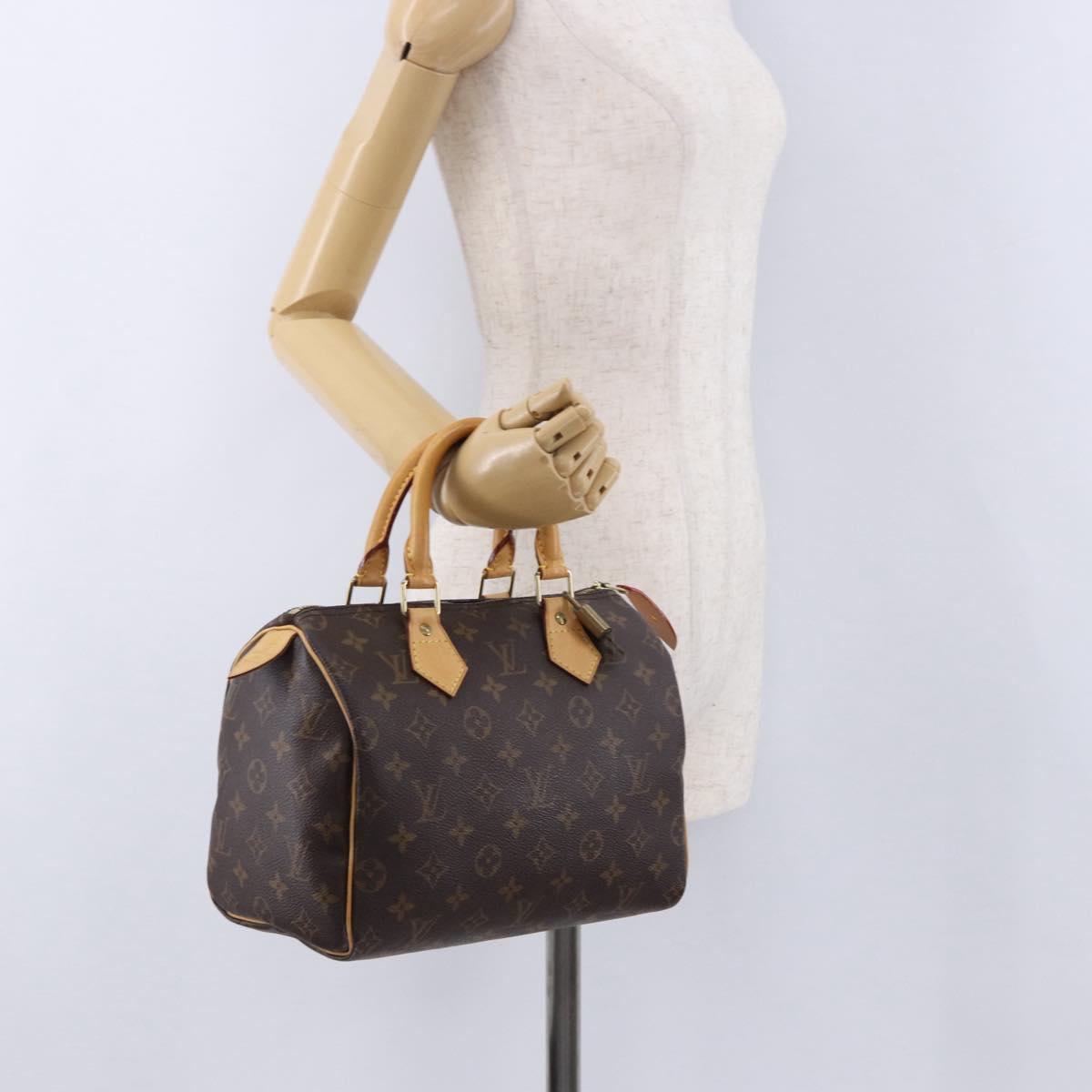 LOUIS VUITTON Monogram Speedy 25 Hand Bag M41528 LV Auth 198320V