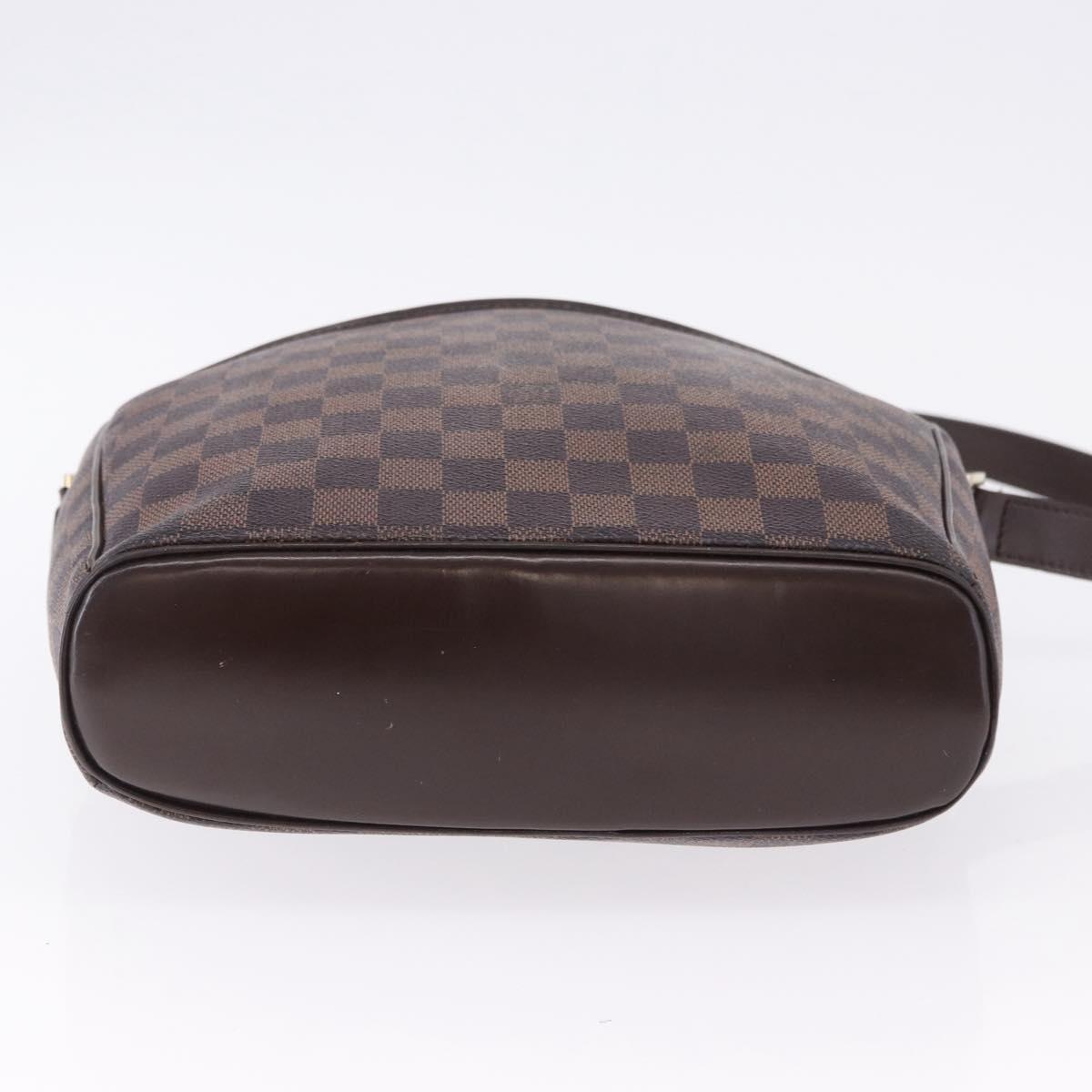 LOUIS VUITTON Damier Ebene Ipanema GM Shoulder Bag N51292 LV Auth 198334