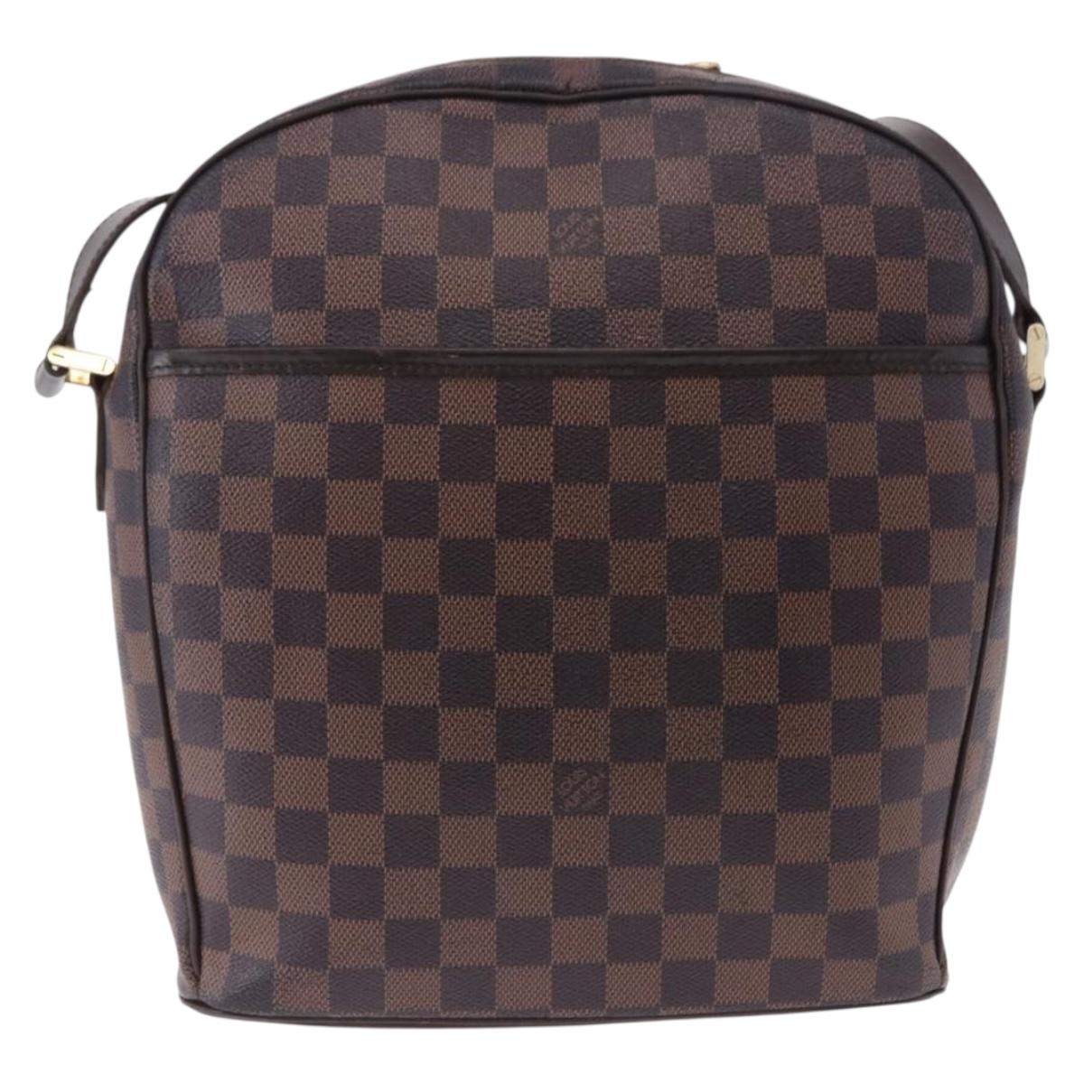 LOUIS VUITTON Damier Ebene Ipanema GM Shoulder Bag N51292 LV Auth 198334