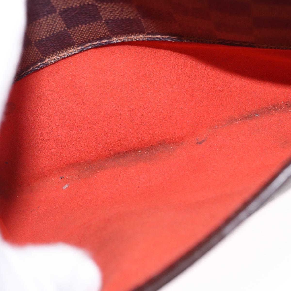 LOUIS VUITTON Damier Ebene Ipanema GM Shoulder Bag N51292 LV Auth 198334