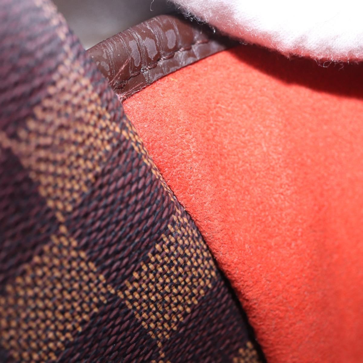 LOUIS VUITTON Damier Ebene Ipanema GM Shoulder Bag N51292 LV Auth 198334