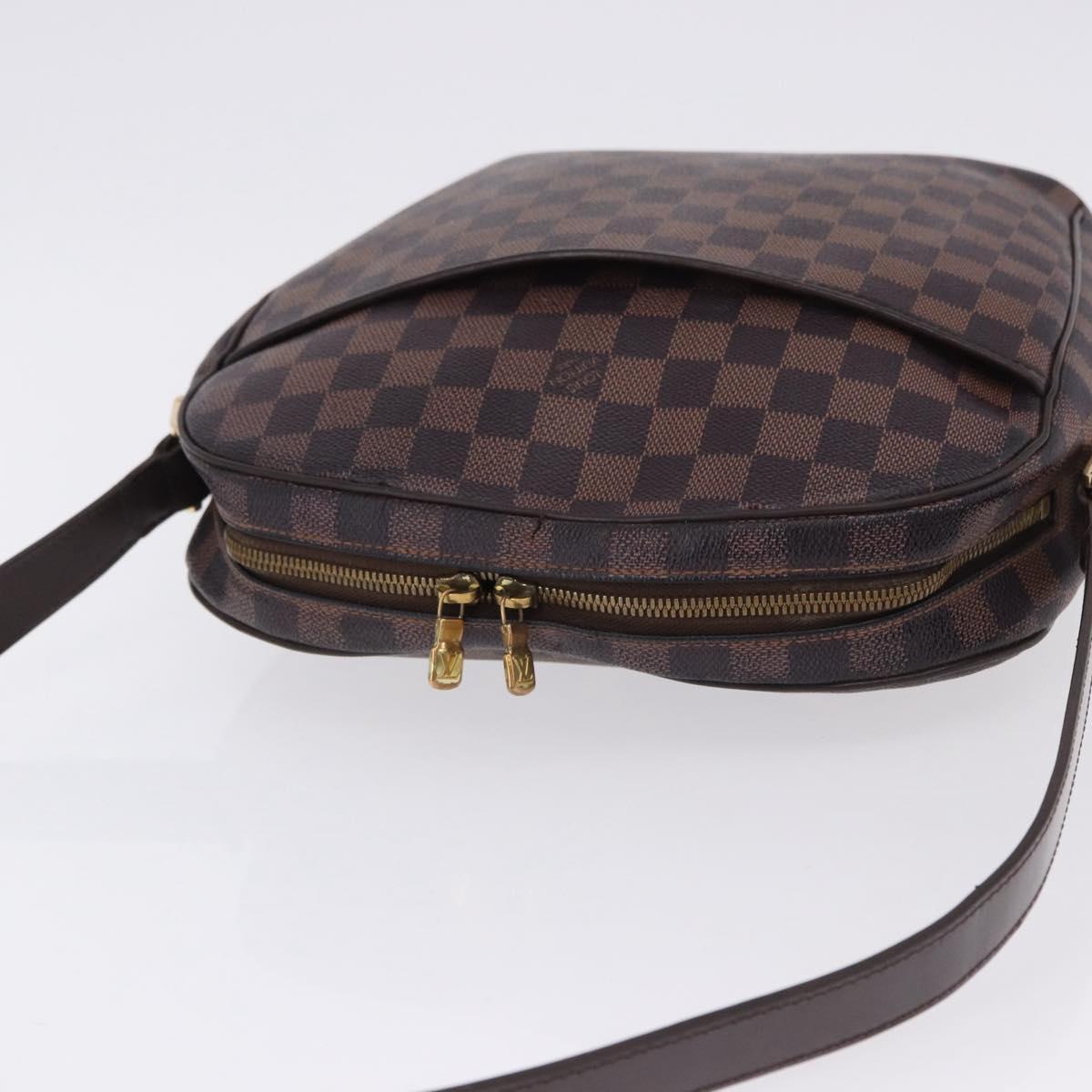 LOUIS VUITTON Damier Ebene Ipanema GM Shoulder Bag N51292 LV Auth 198334