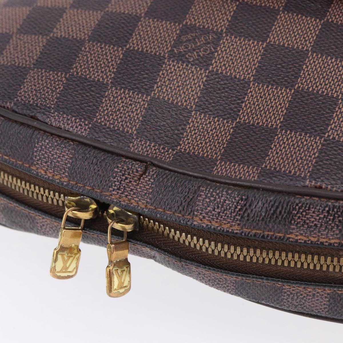 LOUIS VUITTON Damier Ebene Ipanema GM Shoulder Bag N51292 LV Auth 198334