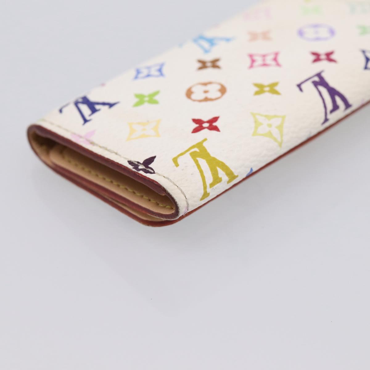 LOUIS VUITTON Monogram Multicolor Multicles 4 Key Case White M93731 Auth 198335