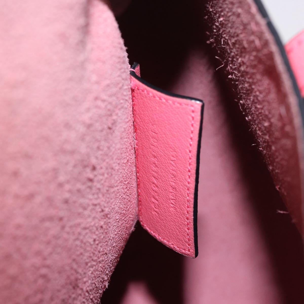 SAINT LAURENT Tote Bag Leather Pink Gold Tone 394195 Auth 198337V