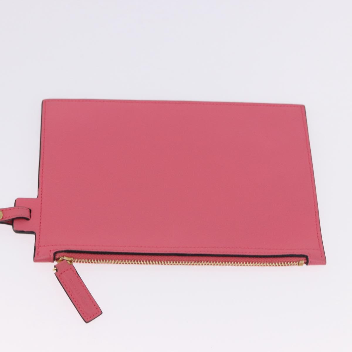 SAINT LAURENT Tote Bag Leather Pink Gold Tone 394195 Auth 198337V