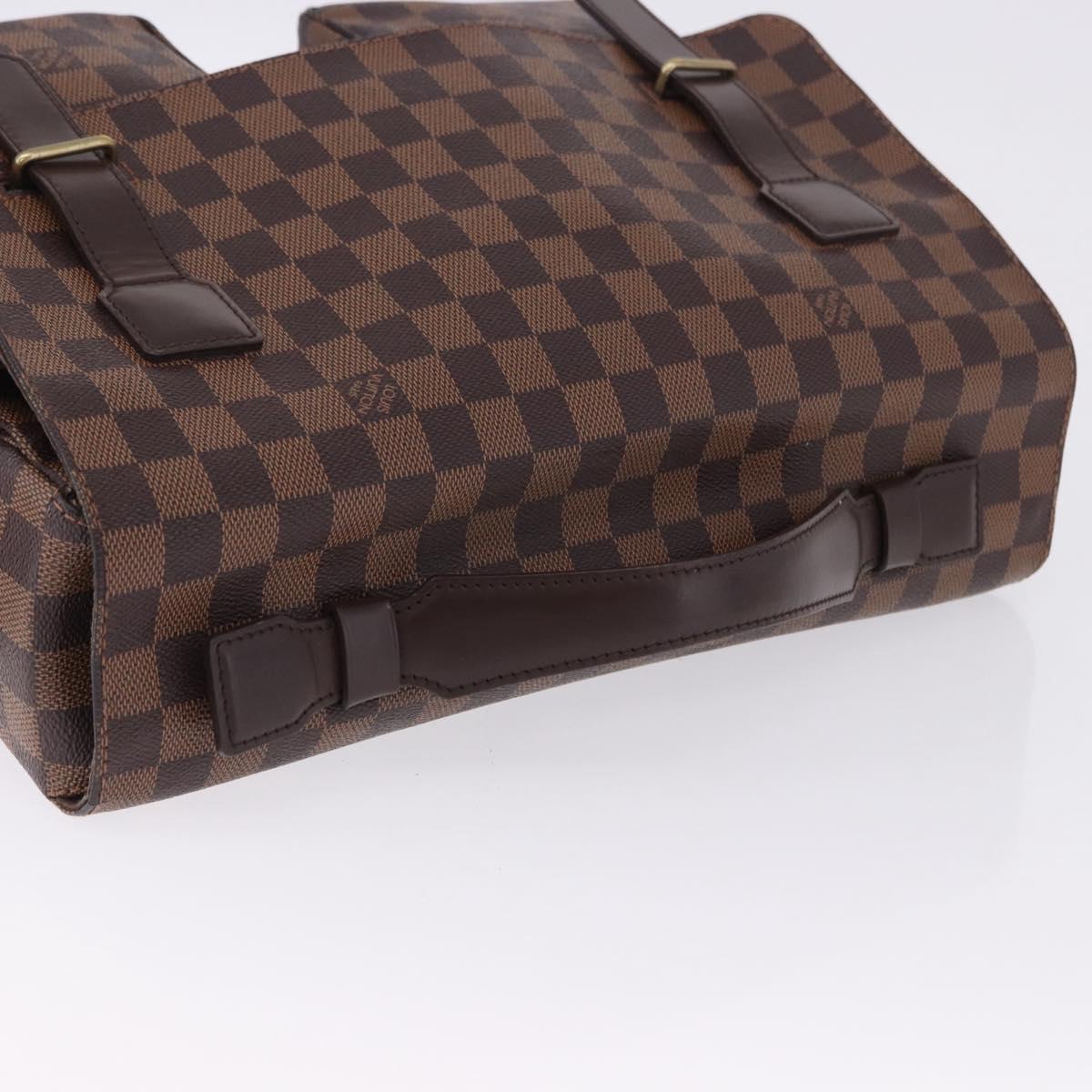 LOUIS VUITTON Damier Ebene Broadway Shoulder Bag N42270 LV Auth 198343