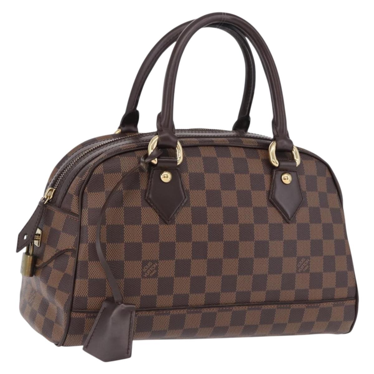 LOUIS VUITTON Damier Ebene Duomo Hand Bag N60008 LV Auth 198344V
