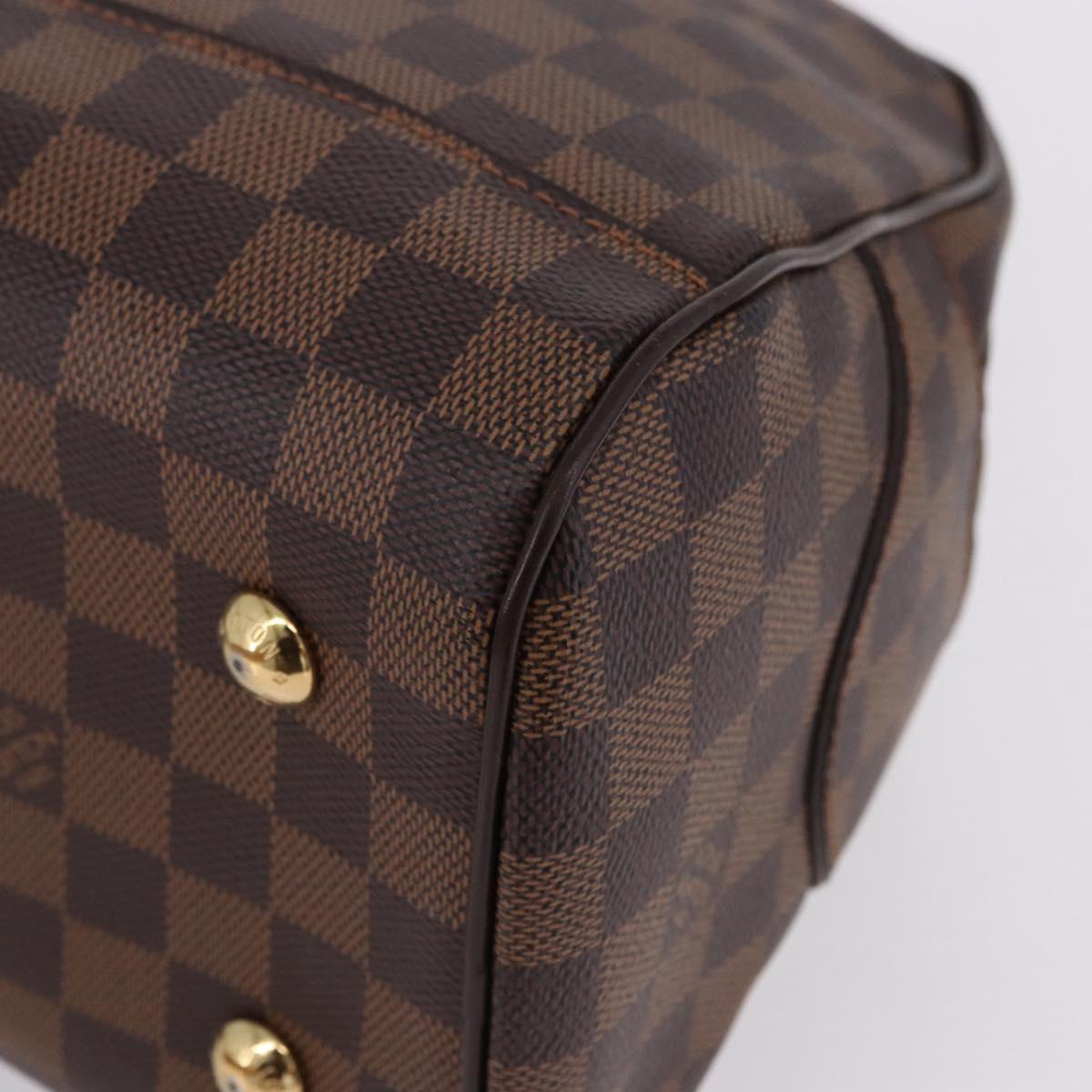 LOUIS VUITTON Damier Ebene Duomo Hand Bag N60008 LV Auth 198344V