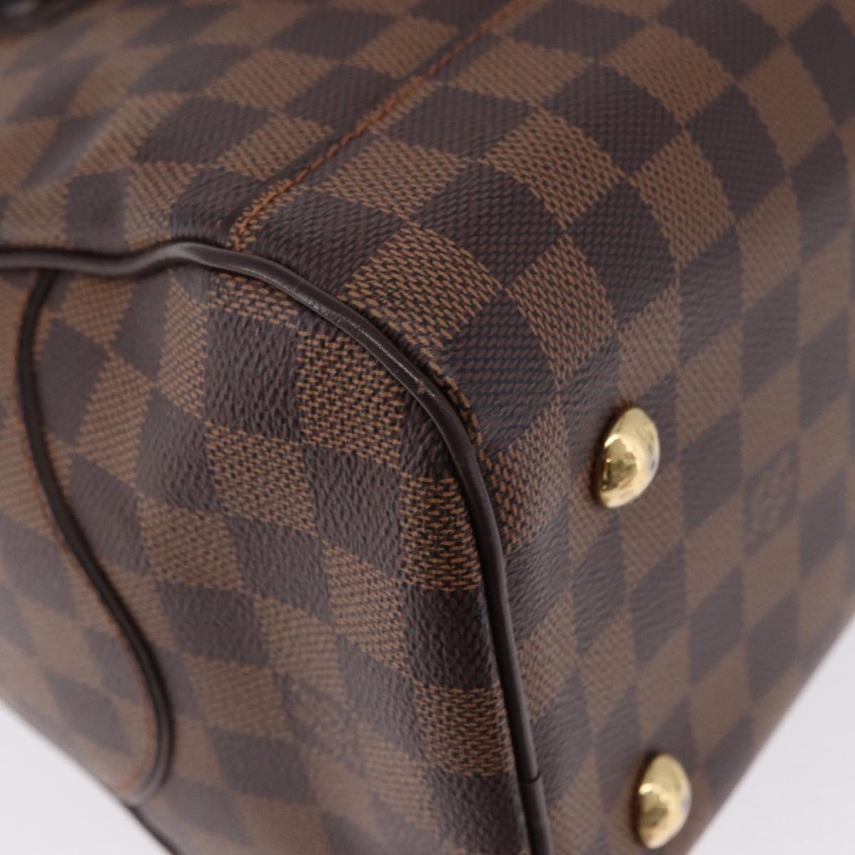 LOUIS VUITTON Damier Ebene Duomo Hand Bag N60008 LV Auth 198344V